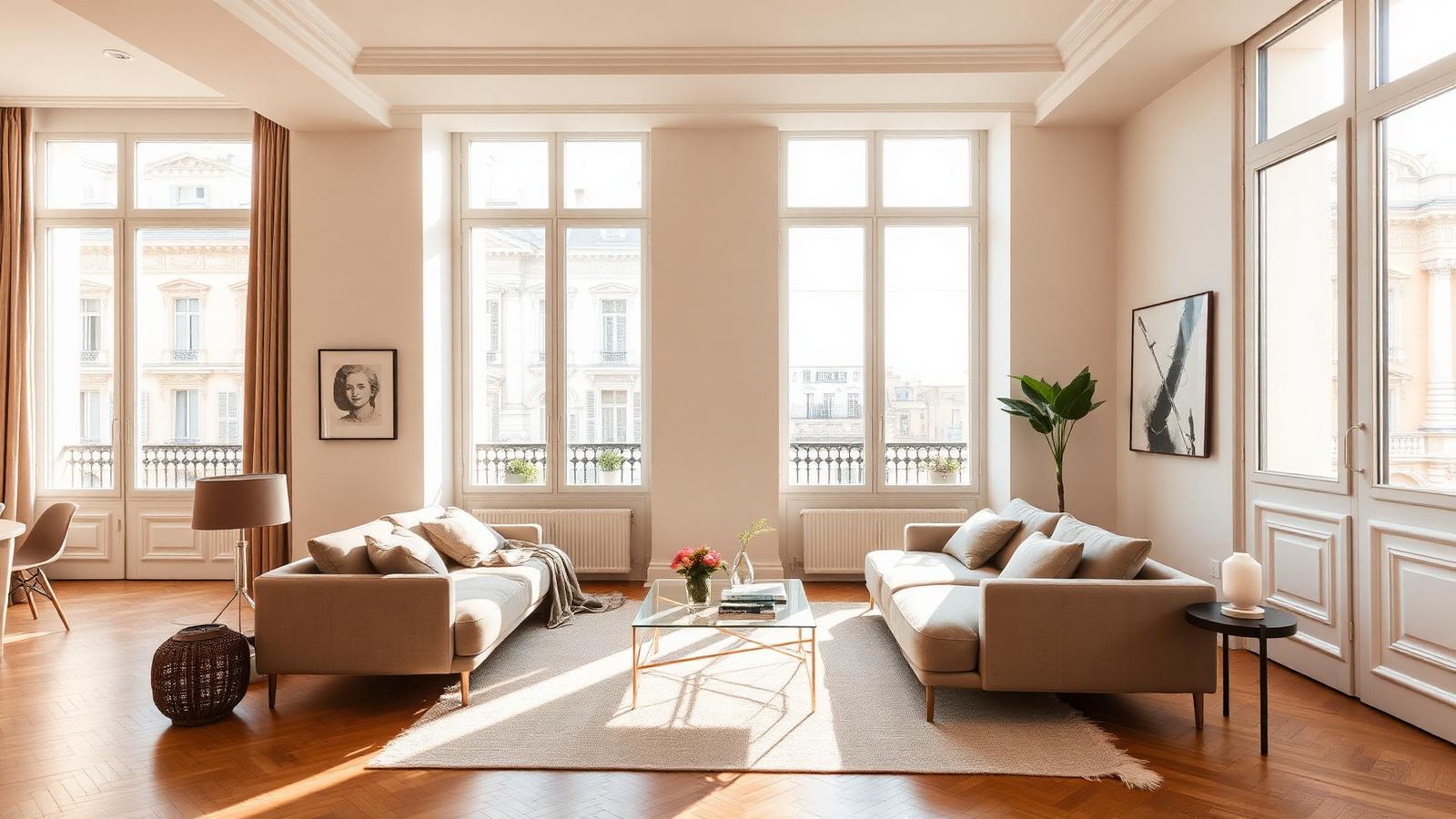 Intérieur baigné de lumière