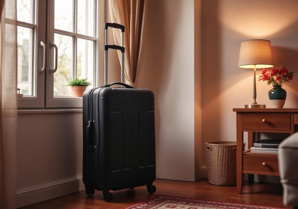 Valise dans un appartement